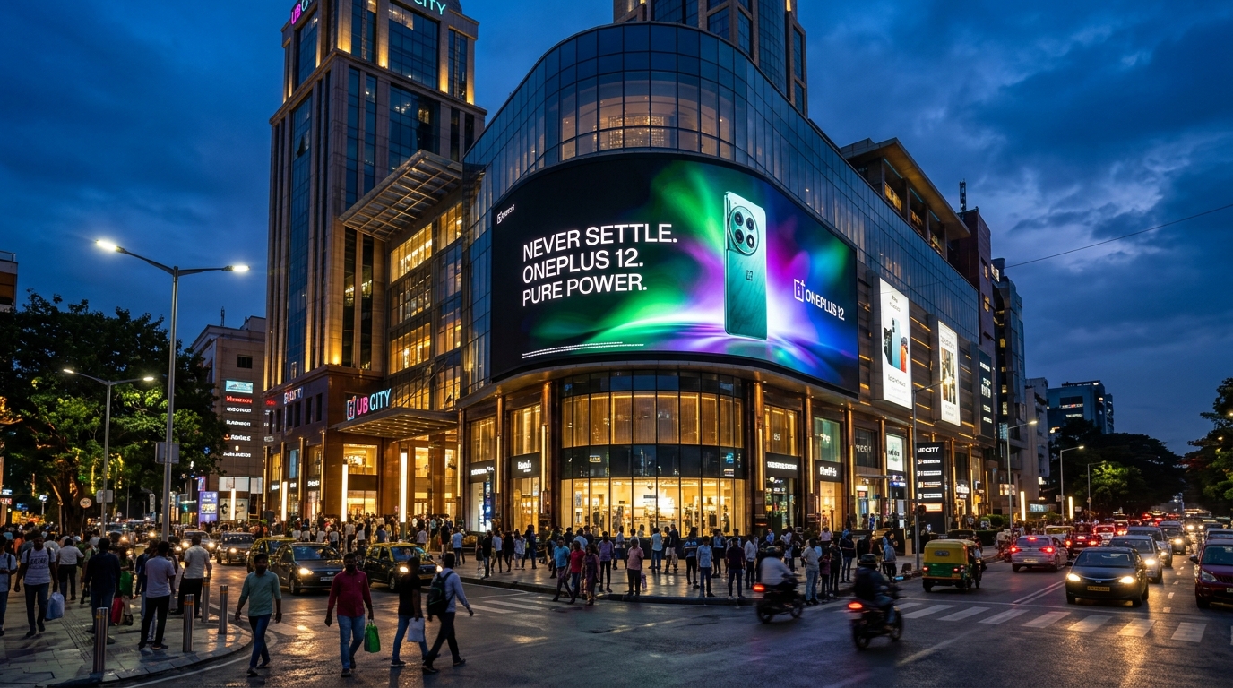 MG Road Cyber Junction Ultra-HD DOOH Screen